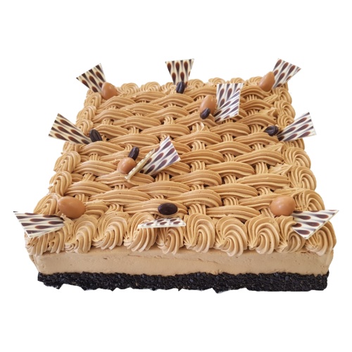 Mokka taart vierkant Alcoholvrij