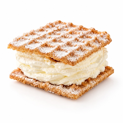 Slagroom wafel