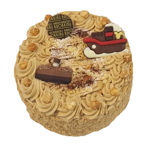 Sint hazelnoot mokka taart