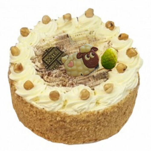 Paas hazelnoot creme taart