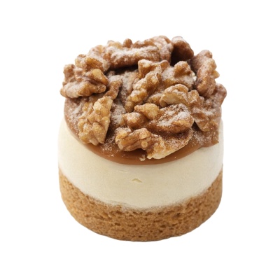 Caramel walnoot cheesecake gebak