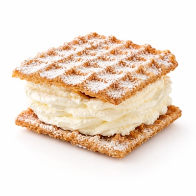 Gevulde Slagroom wafel